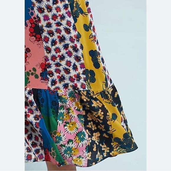 Maeve flounced patchwork skirt - Picture 2 of 7
